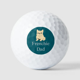 Cream French Bulldog, Frenchie Dad Golfball