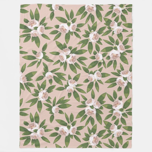 Cream Garden Harmonie Grosses Fleecedecke (Vorderseite)