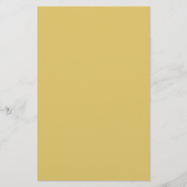 Cream Gold Solid Color Briefpapier (Vorderseite)