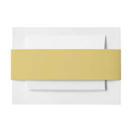 Cream Gold Solid Color Einladungsbanderole