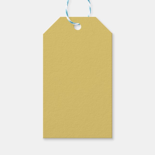 Cream Gold Solid Color Geschenkanhänger (Vorderseite)