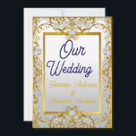 Cream & Gold Wedding Canvas Print – Ornate Frame W Einladung<br><div class="desc">✨ Transform your wedding story into wall art with this elegant cream & gold wedding invitation canvas print. Featuring a delicate ornate frame with golden accents and a soft ivory background, this design blends timeless romance with modern sophistication. Perfect for: • Bridal showers, engagement parties, or wedding day decor •...</div>