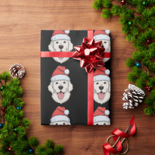 Cream Golden Retriever Liebhaber Weihnachten Santa Geschenkpapier