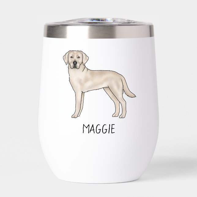 Cream Labrador Retriever Labrador Dog Art Individu (Vorderseite)