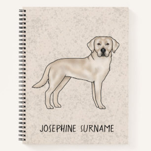 Cream Labrador Retriever Labrador Dog Individuelle Notizbuch