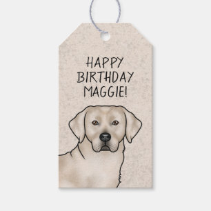 Cream Labrador Retriever Labrador Hund Happy Birth Geschenkanhänger