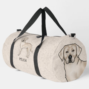 Cream Labrador Retriever Niedlich Cartoon Labrador Duffle Bag