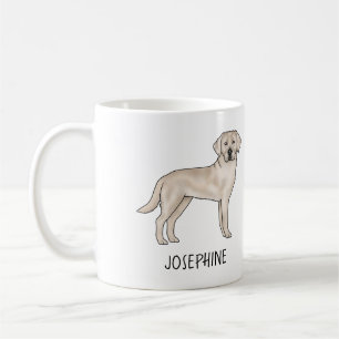 Cream Labrador Retriever Süßer Lab Hund Benutzerde Kaffeetasse