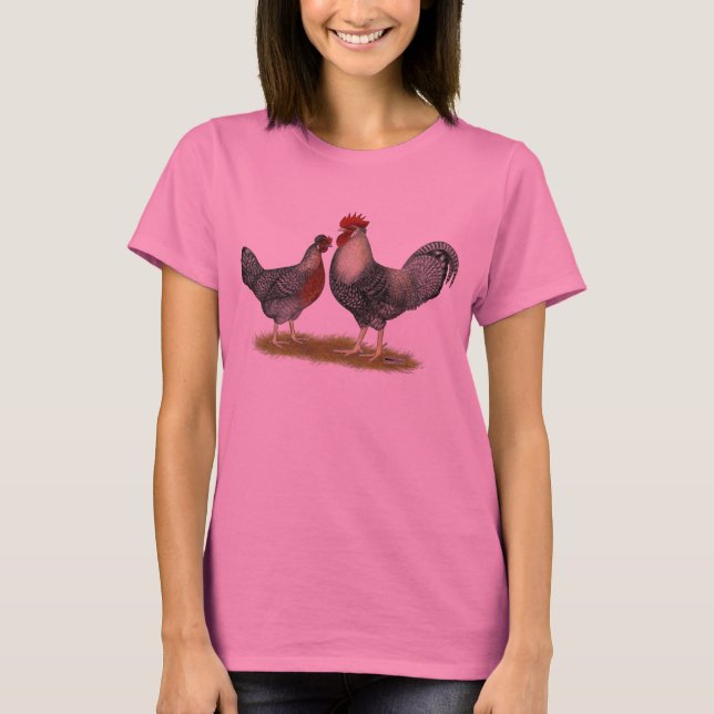 Cream Legbar Chickens T-Shirt (Vorderseite)