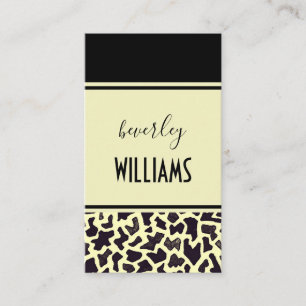 Cream Leopard Professional Visitenkarte