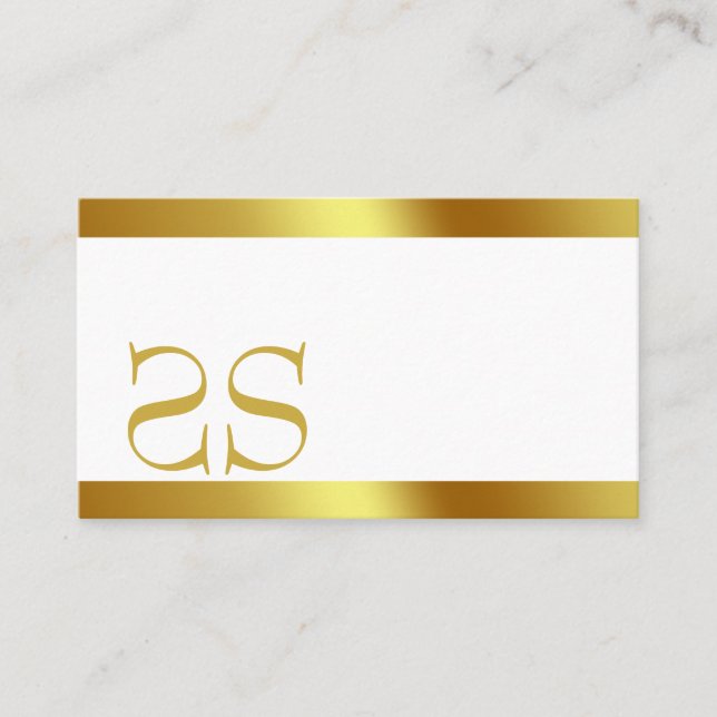 CREAM LINEN BUSINESS CARD VISITENKARTE (Vorderseite)