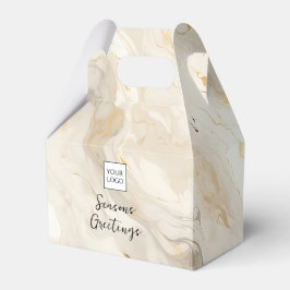 Cream Logo Text Promotional Business Packaging Geschenkschachtel