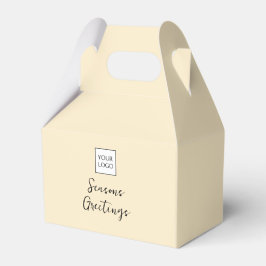 Cream-Logo-Text-Promotionsverpackung für Unternehm Geschenkschachtel