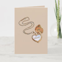 Cream Love Gold Herz Halskette