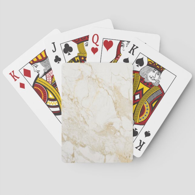 Cream Marble Spielkarten (Rückseite)