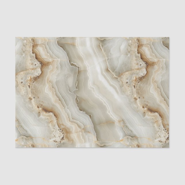 Cream Marble Texture Seidenpapier (Vorderseite)