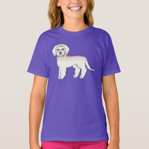Cream Mini Goldendoodle süßer Cartoon-Hund T-Shirt