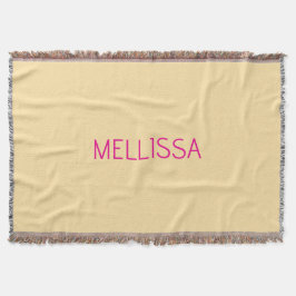 Cream minimalist custom name  decke
