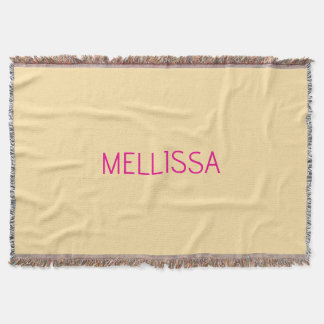 Cream minimalist custom name decke