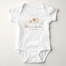 Cream Pastel Illustrative Baby Dusche