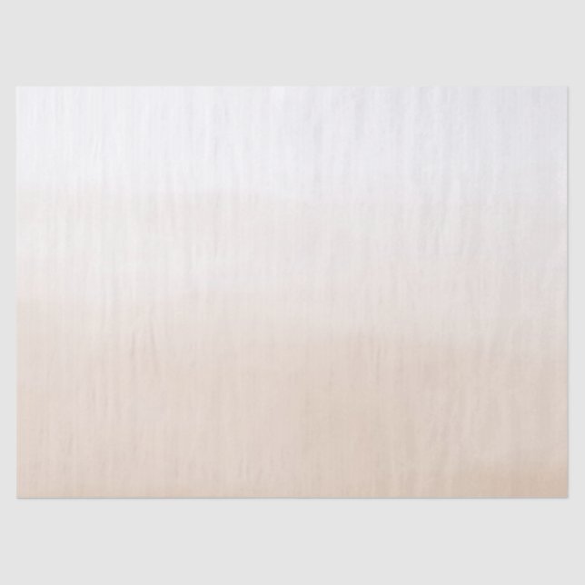 Cream Peach Ombre Seidenpapier (Vorderseite)