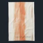 Cream Peach Orange Stripes   Geschirrtuch<br><div class="desc">Cream Peach Orange Stripes</div>