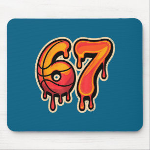 Cream Six Drip Basketball Eis 67 Seven Spaß Mousepad