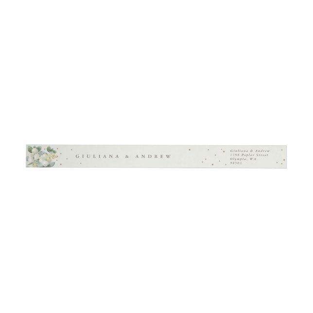 Cream Snowberry+Eucalyptus Wedding Skinny (Person)