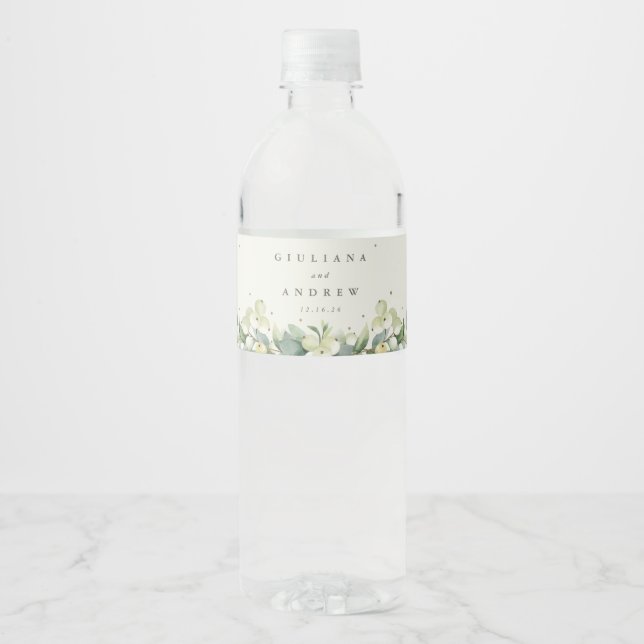 Cream Snowberry+Eukalyptus Winter Wedding (Vorderseite)