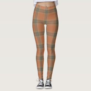 Cream Tartan Leggings