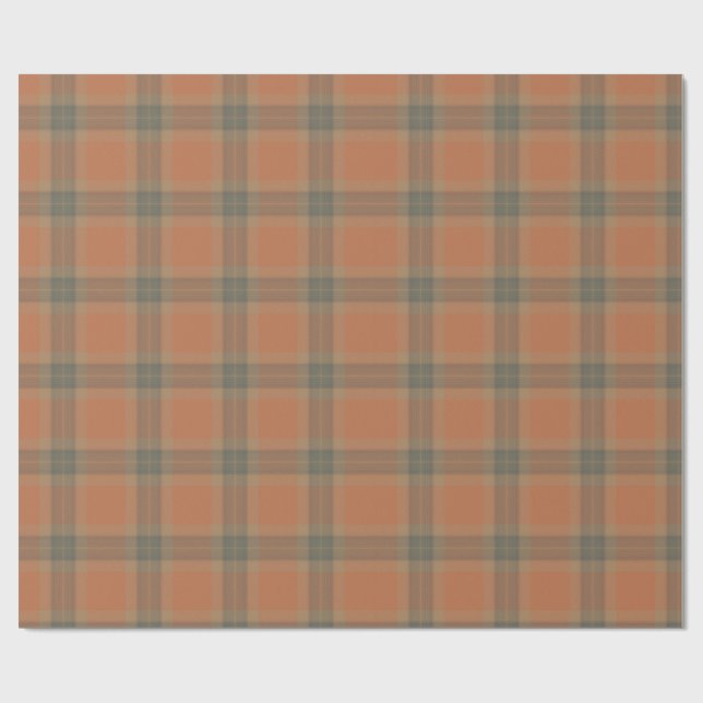 Cream Tartan Wrapping Paper Geschenkpapier (Flach)