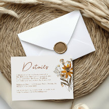 Cream & Terrakotta-Wildblumen Boho-Hochzeitsdetail
