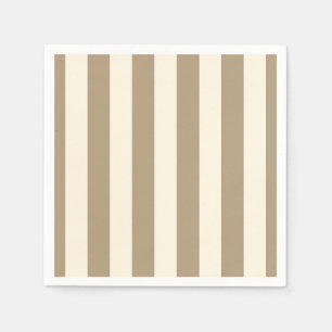 Cream Tofu Khaki Austernstreifen Serviette