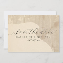 Cream tone Wedding Save The Date