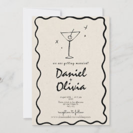 Cream Vintage Wedding Einladung