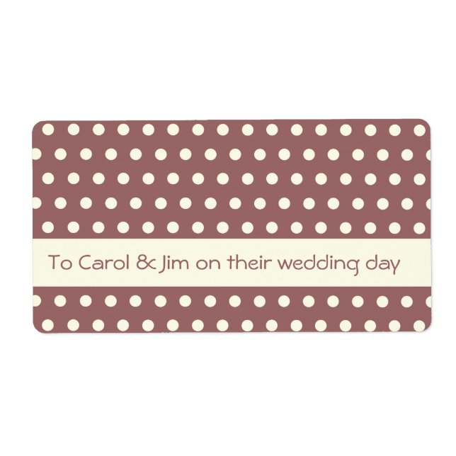 Cream White Ivory Polka Dot Pattern (Vorne)