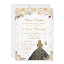 Creamfarbene Florale Blondhaar-Prinzessin Sweet Si