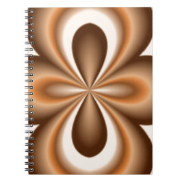 Creamy Caramel Chocolate Pattern Notizblock