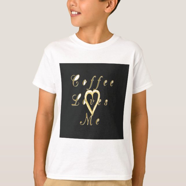 Creamy Coffee Lovers Design T-Shirt (Vorderseite)