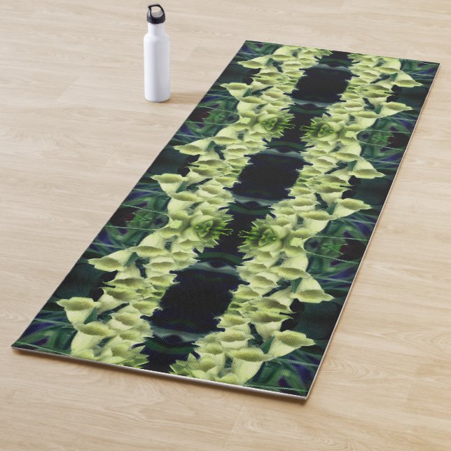 Creamy Foxglove Blume Abstrakt Yogamatte (Beispiel)