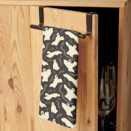 Creamy Ghosts - Halloween-Muster. Geschirrtuch