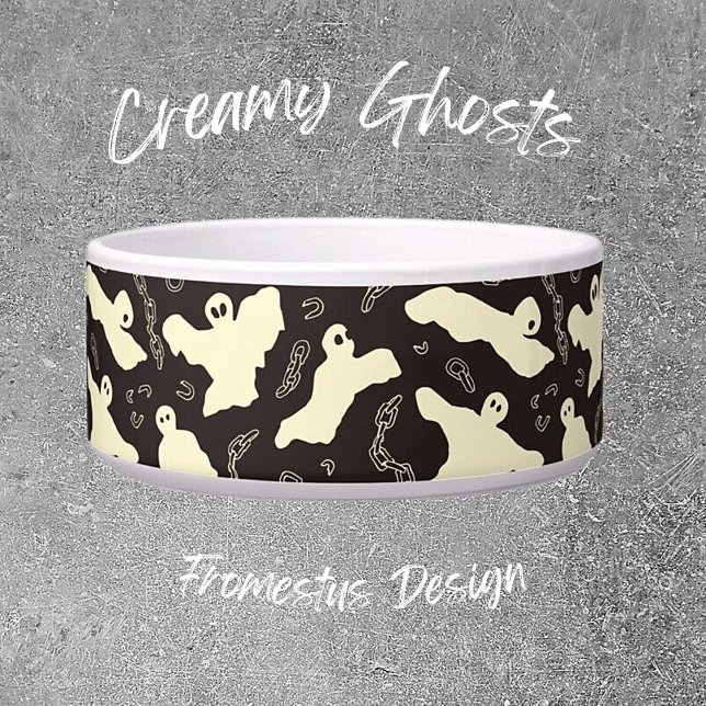 Creamy Ghosts - Halloween-Muster. Napf (Von Creator hochgeladen)