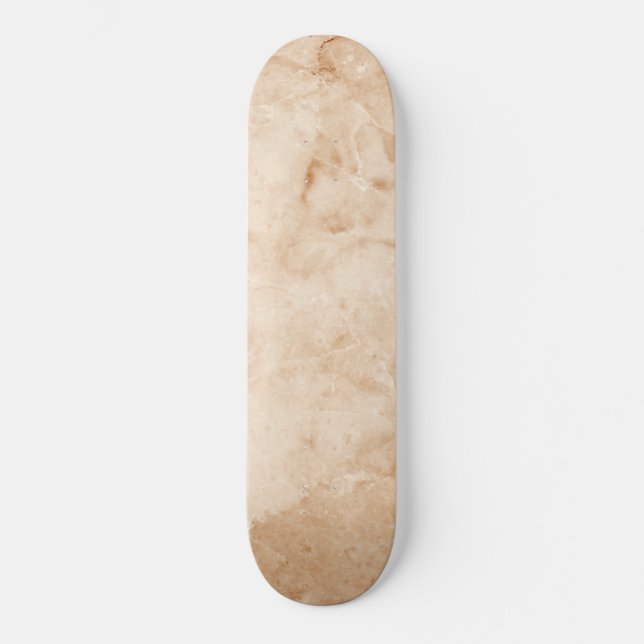 Creamy-Marmortextur Skateboard (Vorderseite)