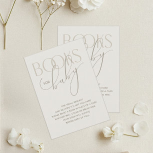 Creamy Neutral Book Request Enclosure Card Begleitkarte