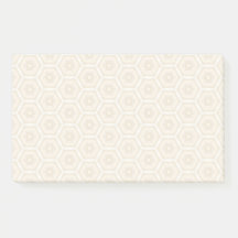 Creamy Peach Muster Post-It Notes 6 x 10