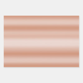 Creamy Peach Rose Blush Ombre Geschenkpapier Set