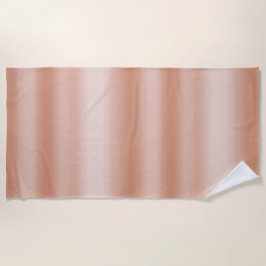 Creamy Peach Rose Blush Ombre Strandtuch