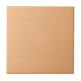 Creamy Peach Solid Color | #f2b57f Fliese