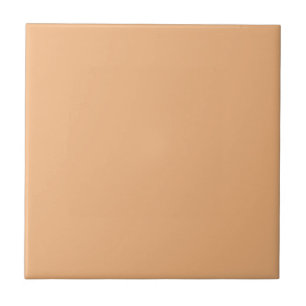 Creamy Peach Solid Color #f2b57f Fliese
