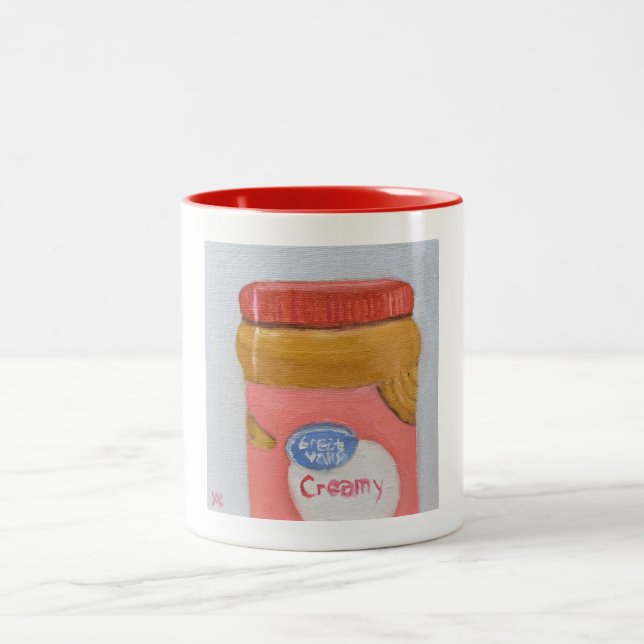 Creamy Peanut Butter Zweifarbige Tasse (Mittel)